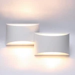 Aipsun Aluminum Modern Indoor Led Wall Sconce Hardwired 2 Pack, White. Fixed Price $64.00.