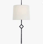 Visual Comfort Cranston Large Sconce Aged Iron Natural Paper Shade 2406AI-L. Fixed Price $199.95.