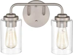 Millennium Lighting Vanity, Satin Nickel/clear 40022-SN. Fixed Price $79.99.
