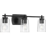 Progress Lighting Adley Collection 23 3-LIGHT Matte Black Vanity. Fixed Price $154.95.