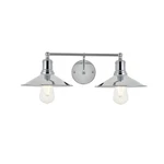 Maklaine Modern 2-LIGHT Mid-century Metal Wall Sconce Chrome Finish. Fixed Price $92.47.