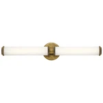 Kichler 45685NBRLED Indeco 27" Linear Bath Vanity Light With Natural Brass. Fixed Price $346.65.