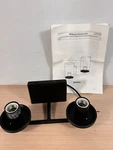 Open Box Pottery Barn Rhodes Double Tube Sconce Matte Black Finish - No Glass. Fixed Price $25.19.