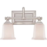 Quoizel NL8602 Nickel Nicholas 2-LIGHT 15"W Bathroom Vanity. Fixed Price $158.39.
