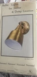 National Polished Brass Bullet Wall Sconce 150W R-40 Listed Indoor. Fixed Price $55.00.