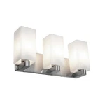 Access Lighting Archi 3-LIGHT Vanity, Brushed Steel/opal 50177-BS-OPL. Fixed Price $192.00.