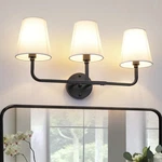 Kolqseal Bathroom Fixtures, 3LIGHT Wall Sconce, Black Vanity Lights Ove.... Fixed Price $151.91.