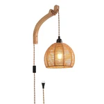 Cafulam Plug Wall Sconce,farmhouse Wicker In,hand Woven Rat.... Fixed Price $40.24.