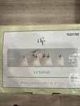 Allen + Roth Lyndsay 4-LIGHT Satin Nickel Transitional Vanity. Fixed Price $65.00.