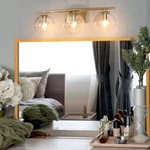 Uolfin Gold Bathroom Vanity Light, 3-LIGHT Farmhouse Brass Wall Sconce (A03591). Fixed Price $35.00.