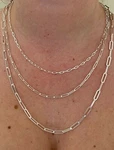 Real Solid 925 Sterling Silver Chain Necklace Made Italy. Fixed Price $45.89.