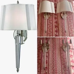 Pair Hudson Valley Lighting Oyster Bay Wall Sconce Nickel Crystal $1702 Retail. Fixed Price $828.00.