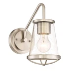 Designers Fountain Darby Wall Sconce Satin Platinum 87001-SP. Fixed Price $39.99.