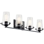 Kichler Alton Bath Light, Black/seeded - 45298BK. Fixed Price $439.99.