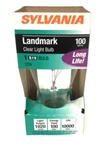 Sylvania 100S19/CL Landmark Clear Bulb - Decorative Antique Shape 10,000 Hours. Fixed Price $6.95.