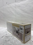 Allen+roth Blakely 3-LIGHT Clear Glass Matte Black Finish Vanity. Fixed Price $62.99.