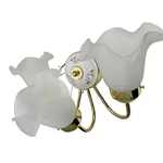 Victorian Underwriters 3 Arm Tulip Light Wall Sconce Lamp Floral Porcelain Vtg. Fixed Price $155.99.