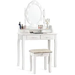 Charmaid Makeup Vanity Table With 10 Led Lights, 4 Drawers, Storage Shelf, Ro.... Fixed Price $217.21.