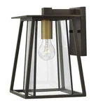 Hinkley Lighting Walker 1-LIGHT 12-1/4"H Outdoor Wall Sconce W/clear Glass Shade. Fixed Price $197.97.