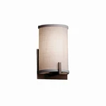 Justice Design Textile Century Ada 1 Lt Sconce, Dk Brz, Wht, Led. Fixed Price $222.40.