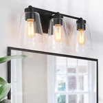 Modern Bell Vanity For Bathroom Kurozo 3-LIGHT Matte Black Cylinder. Fixed Price $50.39.