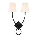 Savoy House 9-4928-2 Barclay Light 23" Tall Bathroom Sconce Black. Fixed Price $190.00.