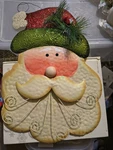 Santa Claus Hanging Wall Decor 18X12 Metal Holiday Christmas Indoor Outdoor. Fixed Price $16.00.