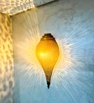 Moroccan Brass Wall Light Handmade Perforated Sconce Oriental Lamp Ar. Fixed Price $125.00.