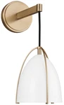 Seagull Norman 4151801-848 Wall Sconce Satin Brass. Fixed Price $99.95.