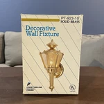 Prestigeline Convertible Decorative Wall Fixture Polished Solid Brass PT-923-10. Fixed Price $18.57.