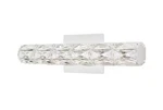 Home Decorators Keighley 18-INCH Led Chrome Vanity Light Fixture W/crystal Shade. Fixed Price $39.99.