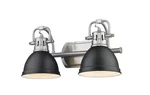 Golden Lighting Duncan Bath Vanity, Pewter/matte Black 3602-BA2PW-BLK. Fixed Price $146.99.
