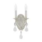 Capital Lighting Blakely 2 Sconce, Antique Silver 1617AS-CR. Fixed Price $107.20.