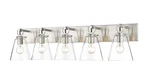 Harper 5-LIGHT Bathroom Vanity In Brushed Nickel. Fixed Price $394.00.