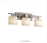 Fusion Aero 3-LIGHT Brushed Nickel Bath With Opal Shade.. Fixed Price $150.00.