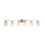 Alice House 41.3" Vanity Lights, 6 Wall Lighting, Brushed Nickel Finish.... Fixed Price $181.14.