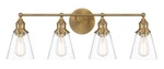 Minka Lavery 5684 Barwell Light 33"W Vanity - Oxidized Aged Brass. Fixed Price $351.20.