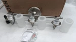 Moen YB6463BN Belfield 3LIGHT 2MOUNT Vanity Fixture Frosted Glass Brushed Nickel. Fixed Price $275.00.