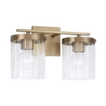 Capital Lighting Vaughn Vanity, Aged Brass/beveled Fluted 156221AD-555. Fixed Price $178.00.