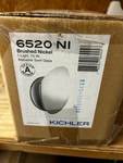 Kichler Brushed Nickel 1 Light 75 Alabaster Swirl Glass # 5620. Fixed Price $57.00.