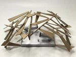 Varaluz "bermuda" 2 Light Vanity Fixture Wall Lamp Brutalist Style Pre-owned. Fixed Price $72.25.