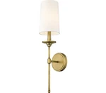 Z-lite 3033-1S-RB Emily Wall Sconce, 1-LIGHT 60 Watts, Rubbed Brass. Fixed Price $104.14.