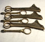 Swing Arm Cast Solid Brass Bar Foot Rail 2 Inches. Fixed Price $60.00.
