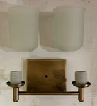 Kichler Lighting 45573NBR Shailene Bathroom Vanity Fixture Natural Brass. Fixed Price $90.00.