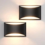 Tipace Black Modern Led Wall Sconce 2 Packs Hardwired Indoor Lights Up A.... Fixed Price $80.33.