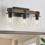 Vanity Lights For Bathroom Farmhouse Fixtures 3-LIGHT No Bulbs. Fixed Price $59.98.