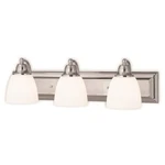 Livex Springfield Light Bath Vanity, Polished Chrome/opal 10503-05. Fixed Price $214.96.