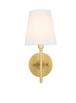 Elegant Lighting Cason Single 12" Tall Wall Sconce, LD6185BR - Brass. Fixed Price $53.89.
