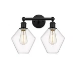 Innovations Cindyrella 2LT 17" Bath Vanity Light, Black/clear 616-2W-BK-G652-8. Fixed Price $396.00.