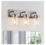 Kawoti 21.5-IN 3-LIGHT Brushed Nickel Traditional Vanity. Fixed Price $67.99.